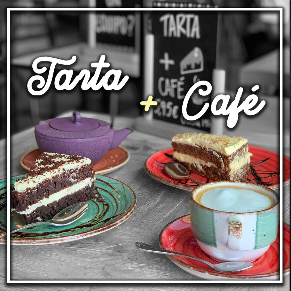 Spoiler bar madrid promoción tarta + café